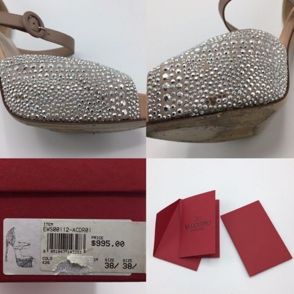 VALENTINO rare studded platform heels - Picture 3 of 4